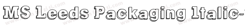 MS Leeds Packaging Italic字体转换